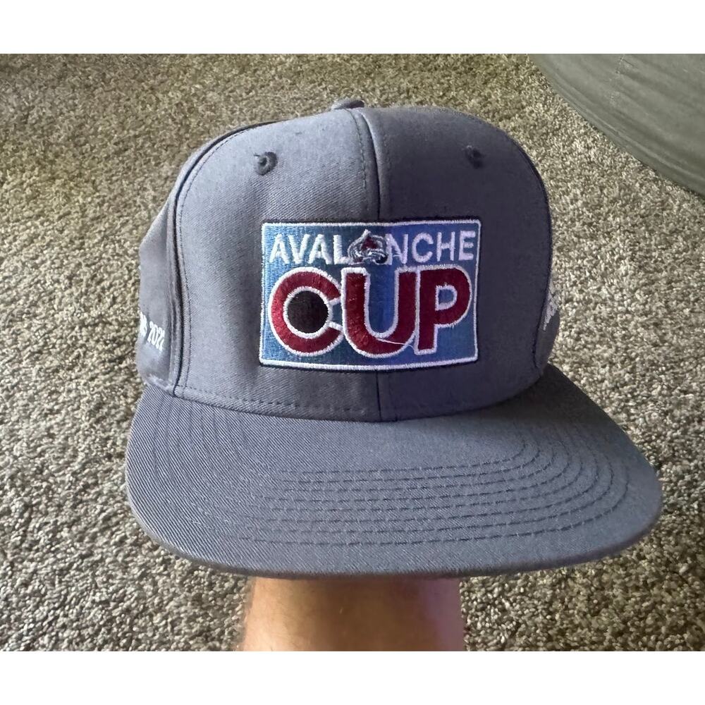 Colorado Avalanche Hockey Stanley Cup Champs 2022 Gray Adidas Snapback Hat Cap